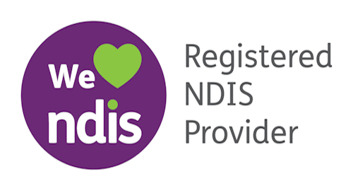 We heart NDIS Registered provider logo – Short